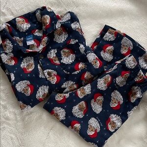 Old Navy Santa Print Kids Pajama Set